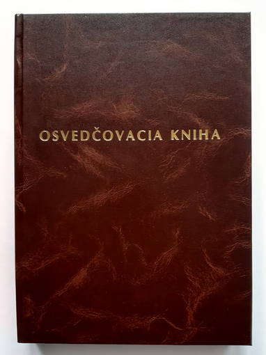 STARÁ - Osvedčovacia kniha na overenie podpisu - 100 listová - 6 riadkov