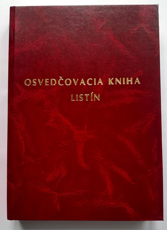 Osvedčovacia kniha na overenie listín - 200 listová - bez riadkov