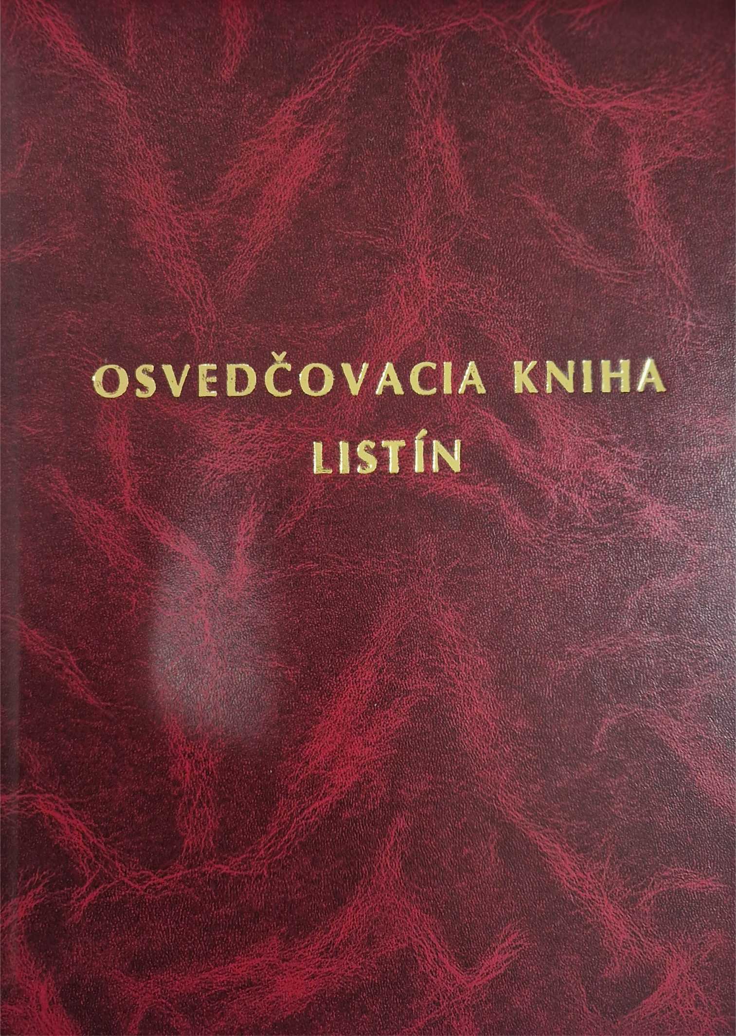 NOVÁ - Osvedčovacia kniha listín - 200 listová - 6 riadkov