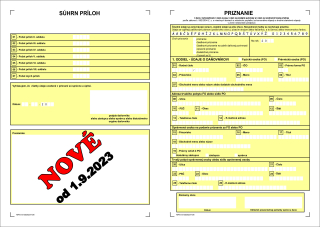 Priznanie k dani z nehnuteľností FO - PO - KOŠIEĽKA / 120 g papier/